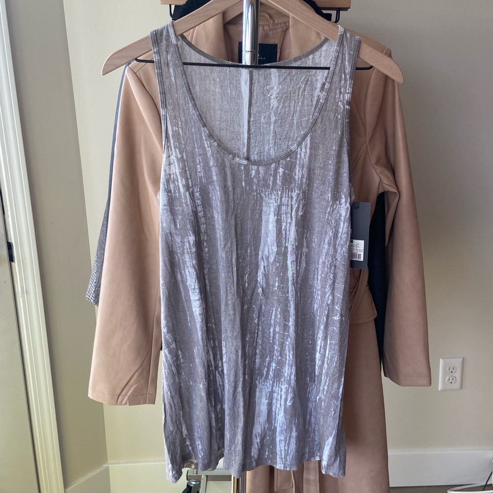 M Missimo Tank Top Tie-dye Tan